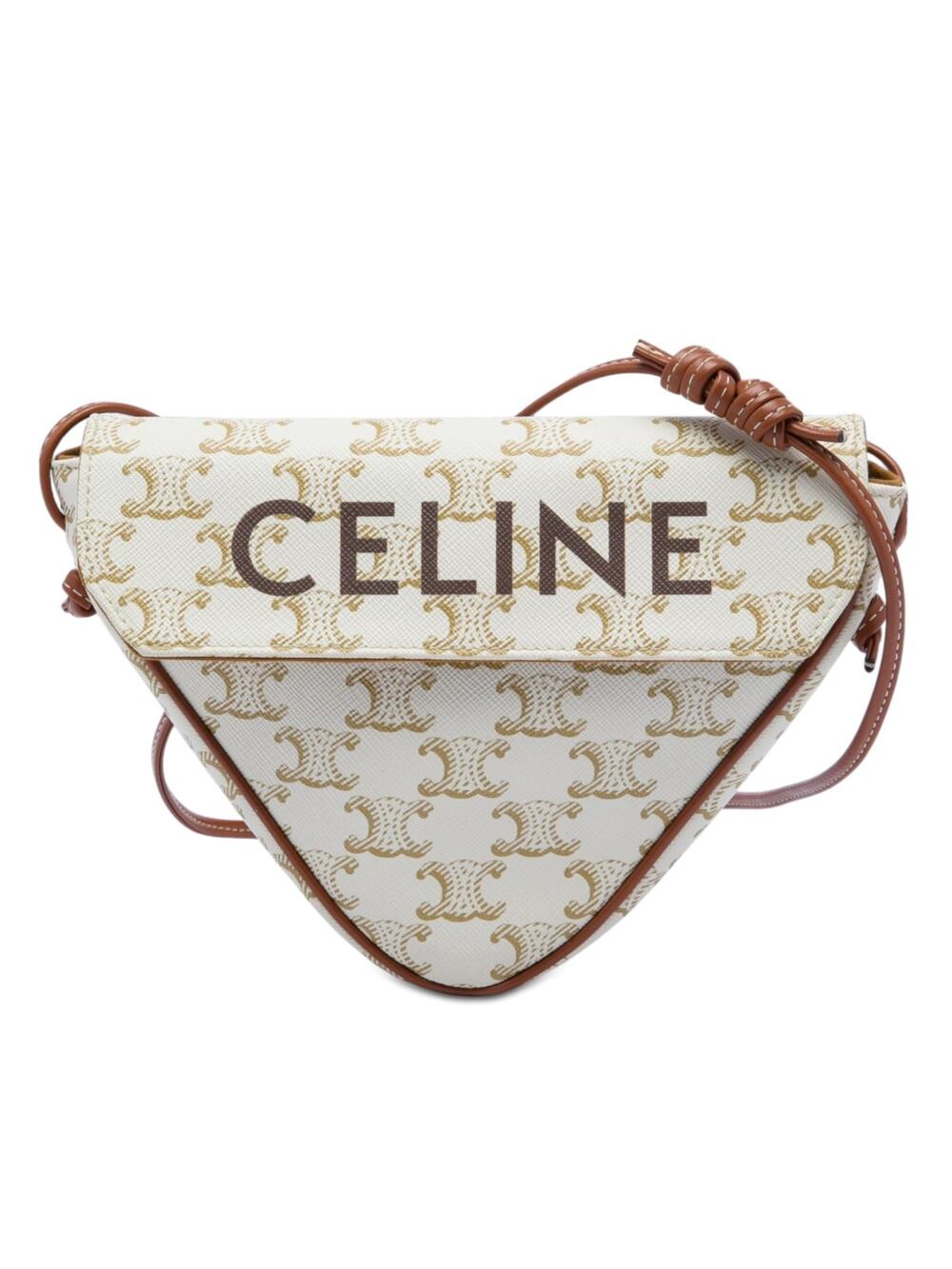 Celine Triomphe Coated Canvas Triangle #361210C68B